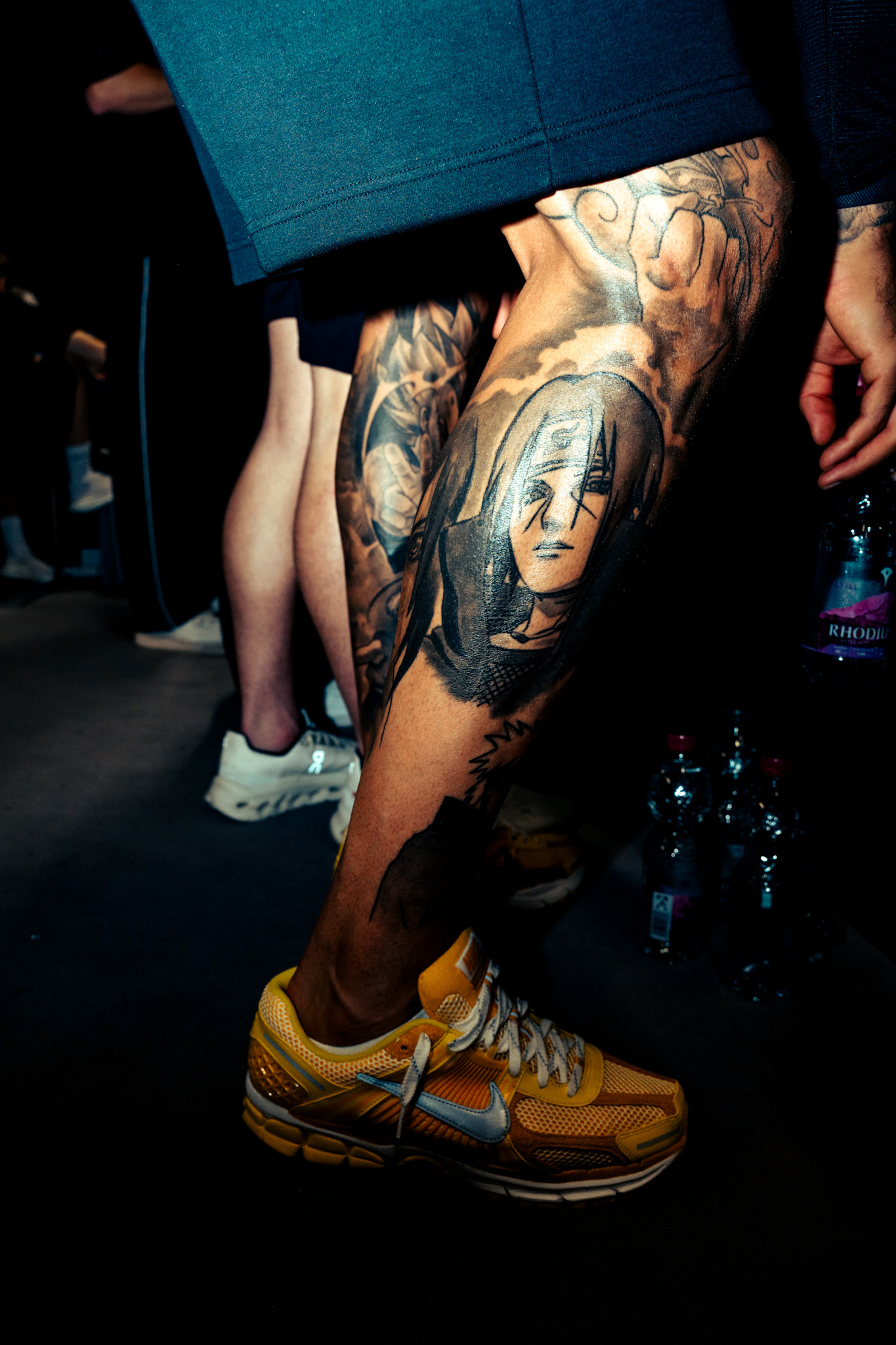 Anime tattoo on Maduka Okoye's leg